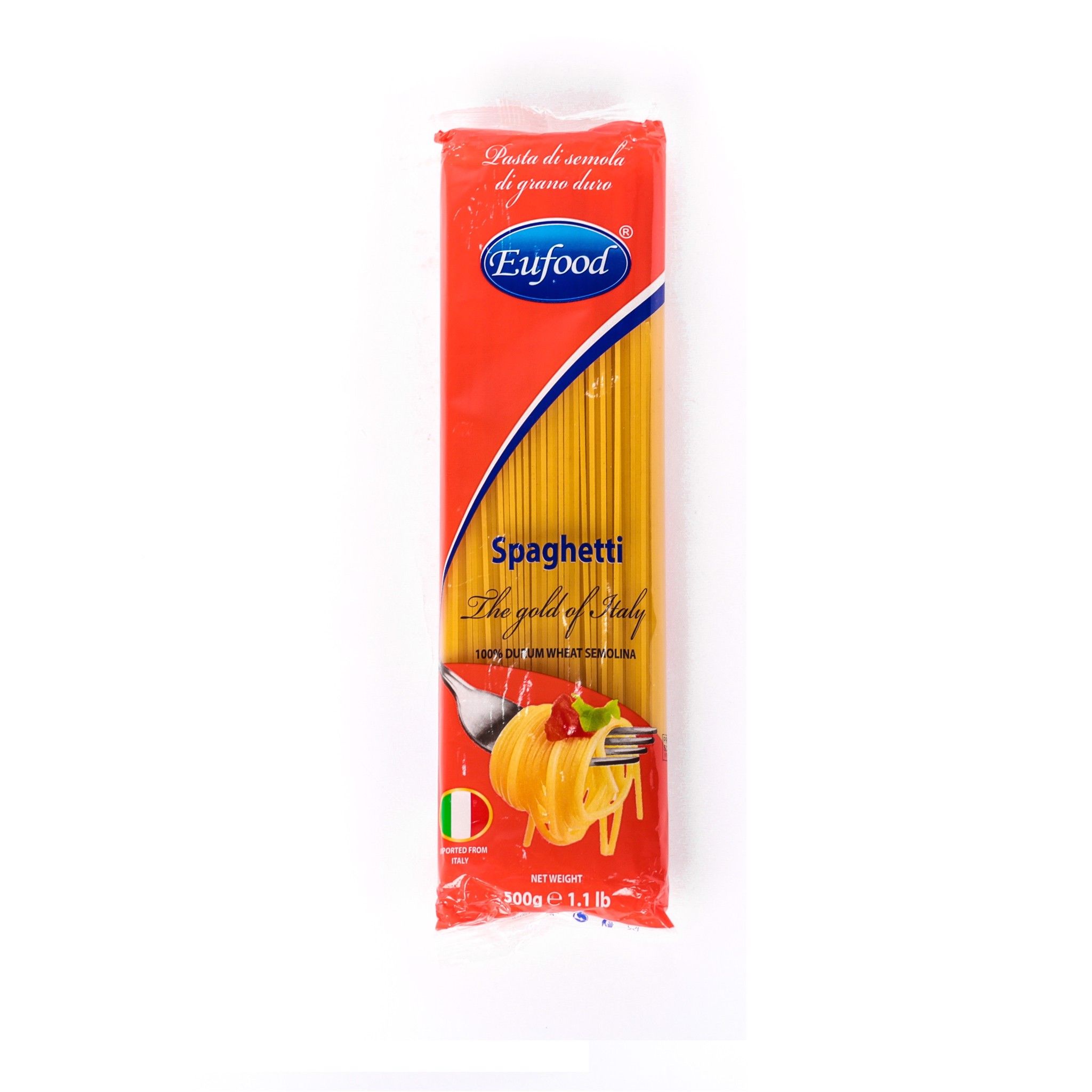 Mì Spaghetti Eufood đỏ 500g*24