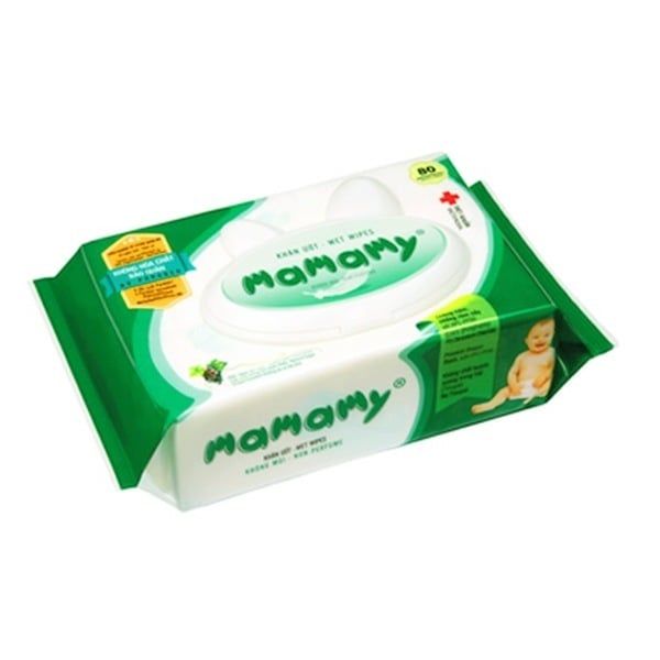 Khăn Ướt Không Mùi MaMaMy Gói 60 Miếng