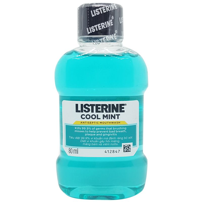  Nước Súc Miệng Listerine Cool Mint 80ml 