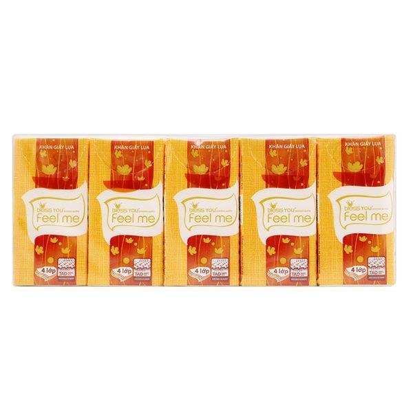 Khăn Giấy Bỏ Túi Cao Cấp Sài Gòn Bless You Feel Me 4 Lớp (Lốc 10 Gói)