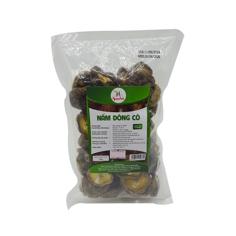 Nấm Đông Cô Ngân Anh (100g)