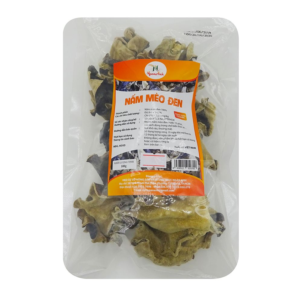 Nấm Mèo Đen Ngân Anh (100g)
