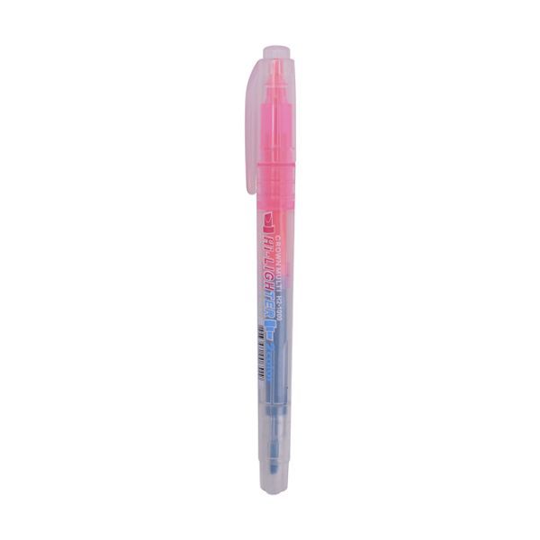Bút Dạ Quang 2 Ngòi Crown H2-100 (Màu Hồng + Xanh Dương)