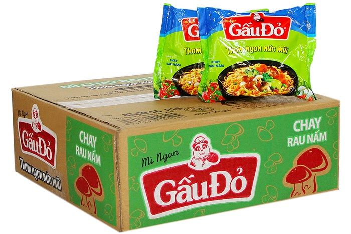 Mì Gấu Đỏ Chay Rau Nấm ( 63g )