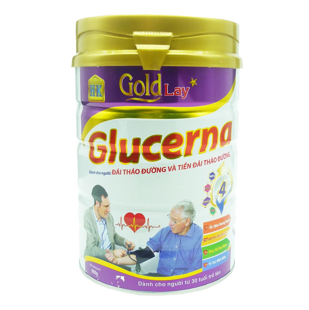Gold Lay Glucerna Bột Dinh Dưỡng Dành Cho Người Đái Tháo Đường Và Tiền Đái Tháo Đường Hộp 900g