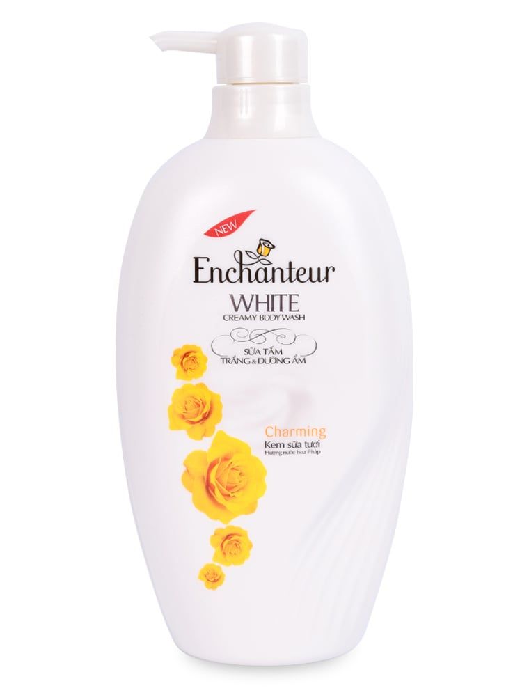 Sữa Tắm Trắng Và Dưỡng Ẩm Enchanteur Charming (650g)