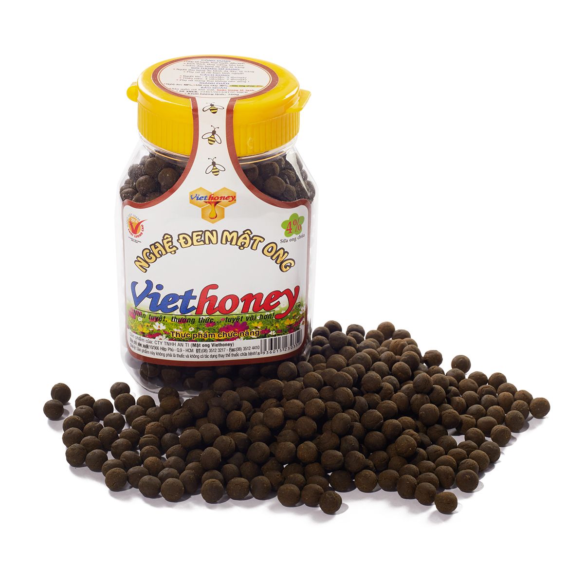 Nghệ Đen Mật Ong Viethoney 160g