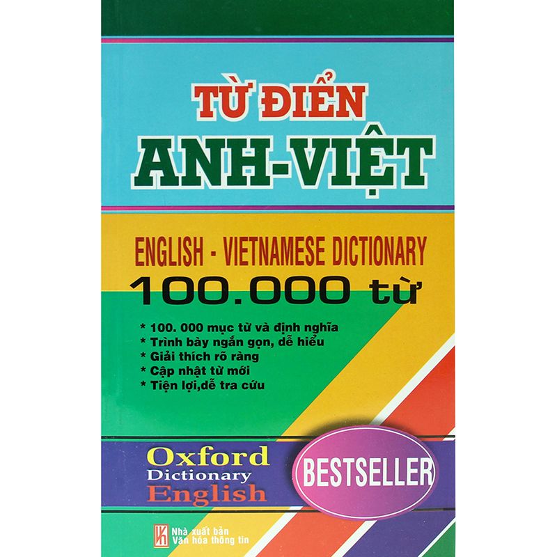 Từ Điển Anh - Việt 100000 Từ (NXB Văn Hóa Thông Tin)