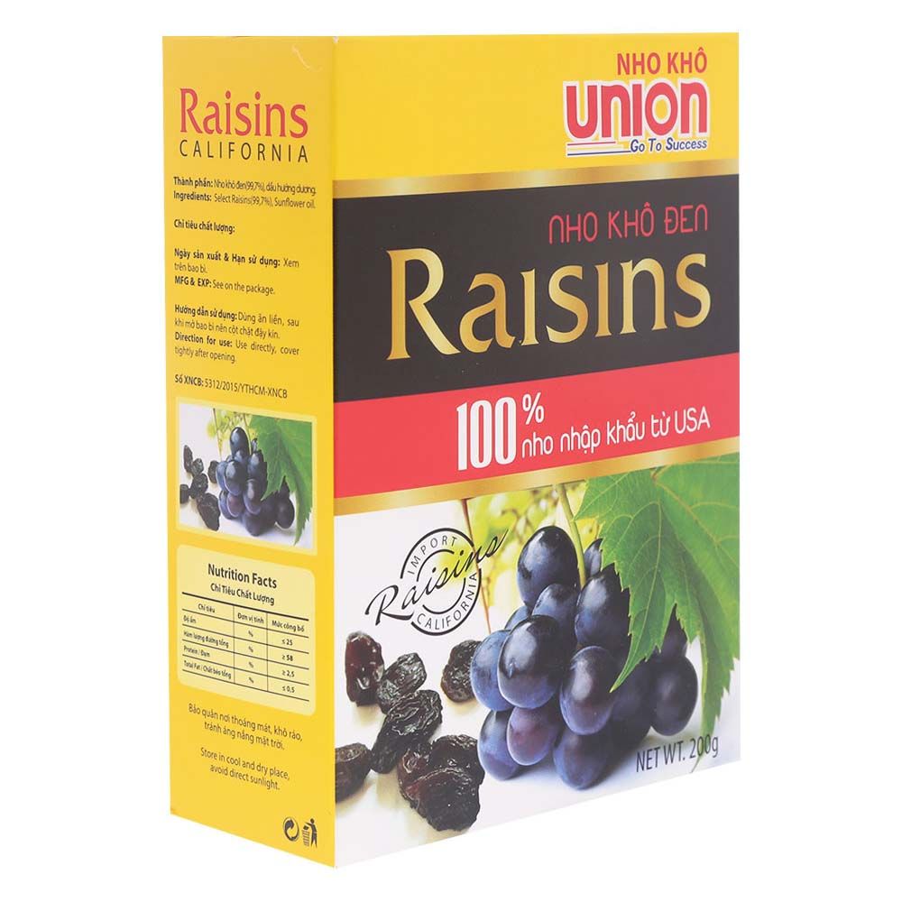 Nho Khô Đen Raisins Union (200g)