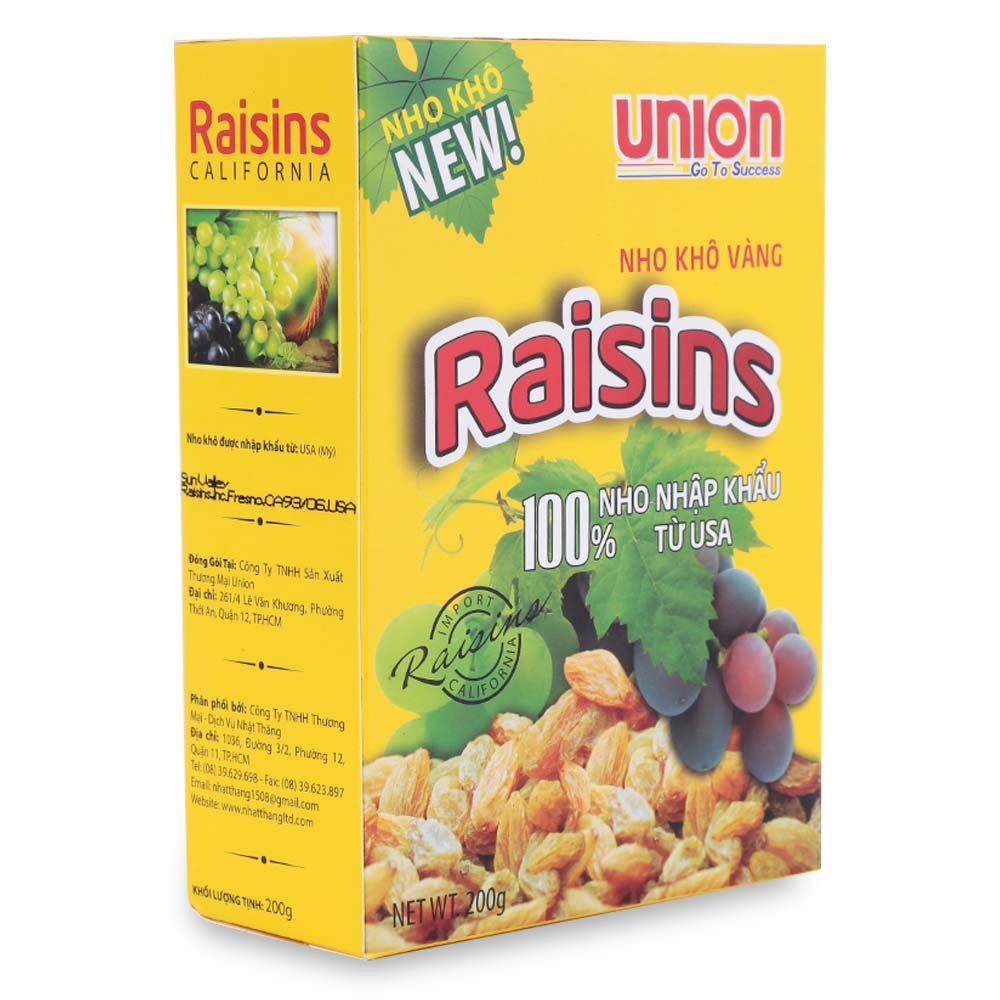 Nho Khô Vàng Raisins (200g)
