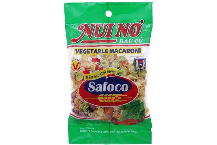Nui Nơ Rau Củ Macaroni Safoco (200g)