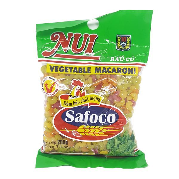Nui Tôm Khô Rau Củ Safoco Gói (200g)