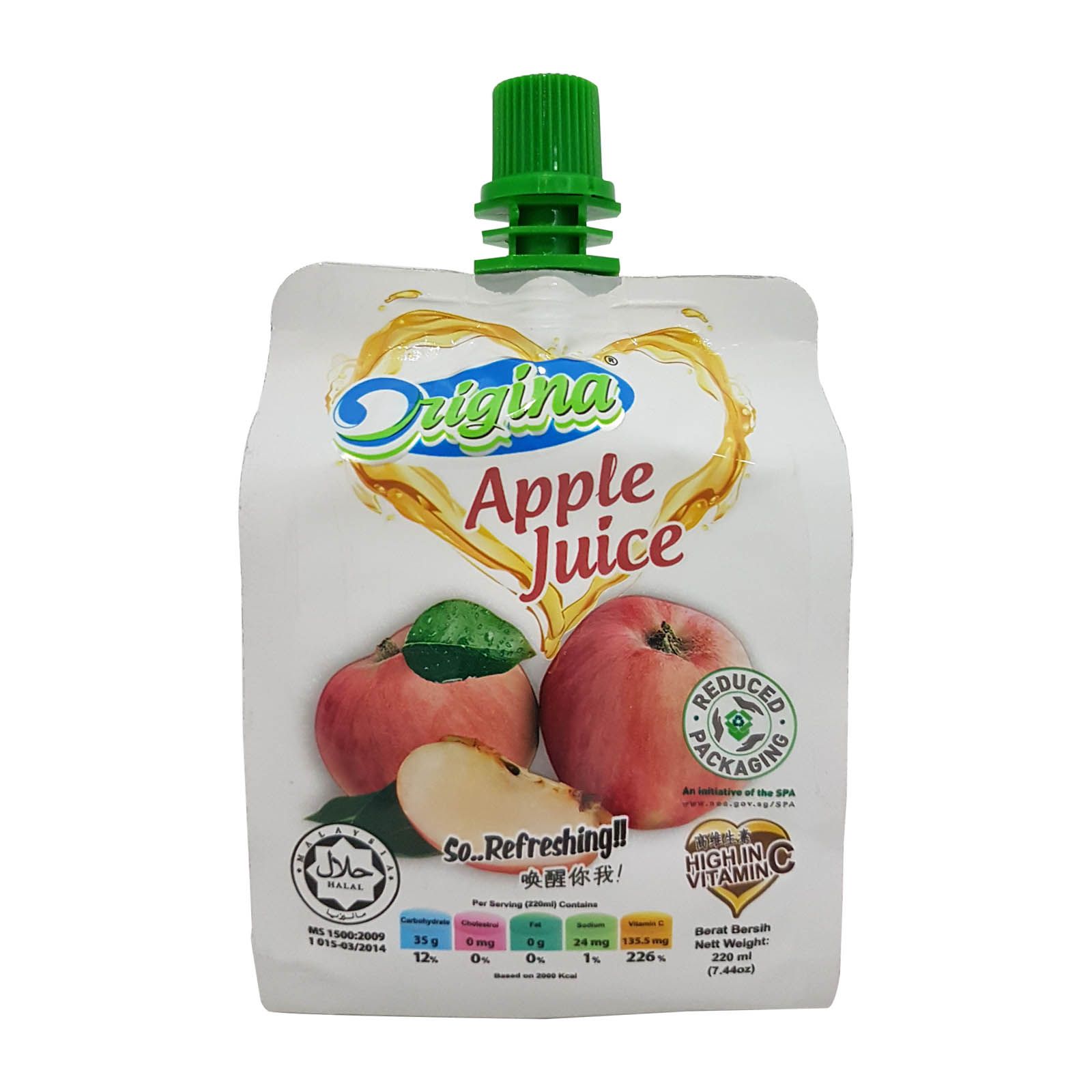Nước Ép Táo - Origina Apple Juice (220ml / Túi )