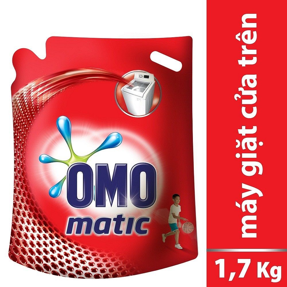 Nước Giặt Omo Matic Cho Máy Giặt Cửa Trên - Dạng Túi (1.6L)