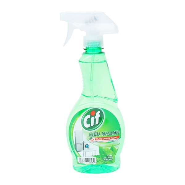 Nước Lau Đa Năng Cif Hương Trà Xanh Thảo Mộc (520ml)