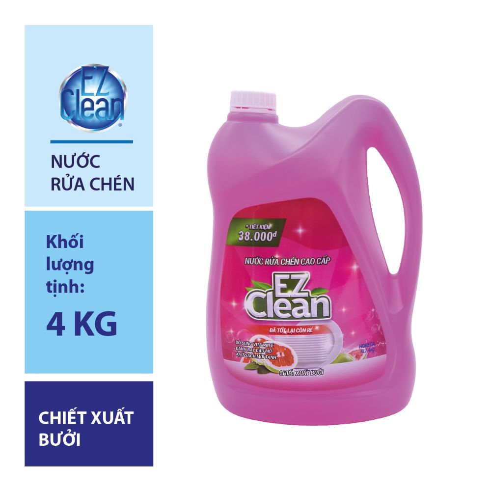 Nước Rửa Chén EZ Clean Chiết Xuất Bưởi (4kg)
