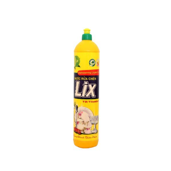 Nước Rửa Chén Lix Vitamin E Hương Chanh 800g (Dạng Chai)