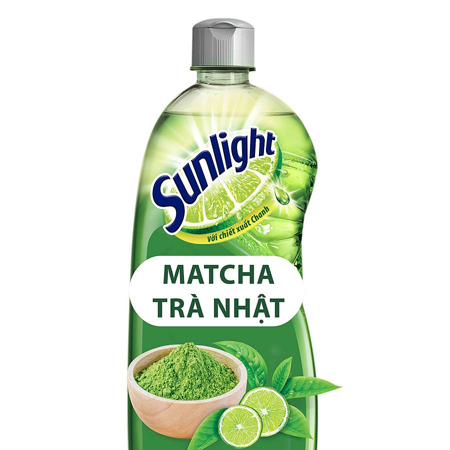  Nước Rửa Chén Sunlight Khử Mùi Tanh Matcha Trà Nhật ( 386ml) 