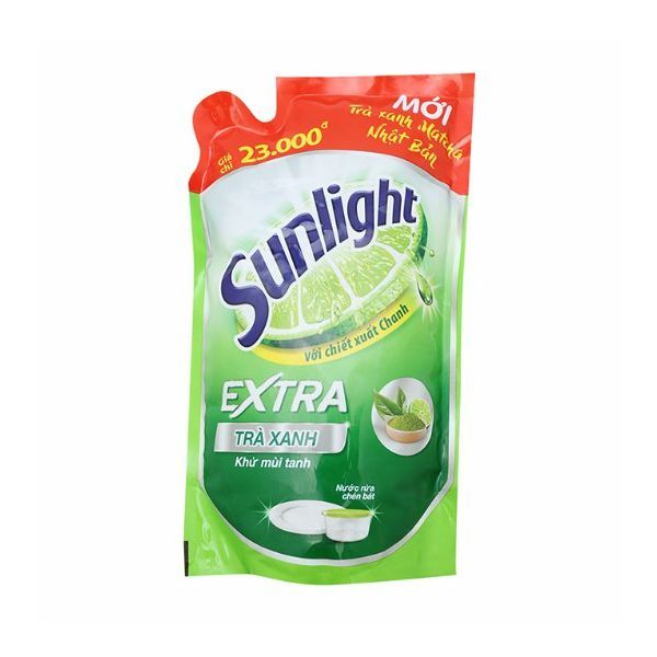 Nước Rửa Chén Sunlight Trà Xanh Matcha Nhật Bản 725ml (Dạng Túi)