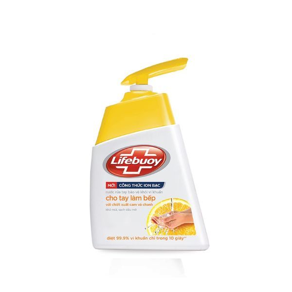 Nước Rửa Tay Bảo Vệ Khỏi Vi Khuẩn Lifebuoy Cho Tay Làm Bếp 180g