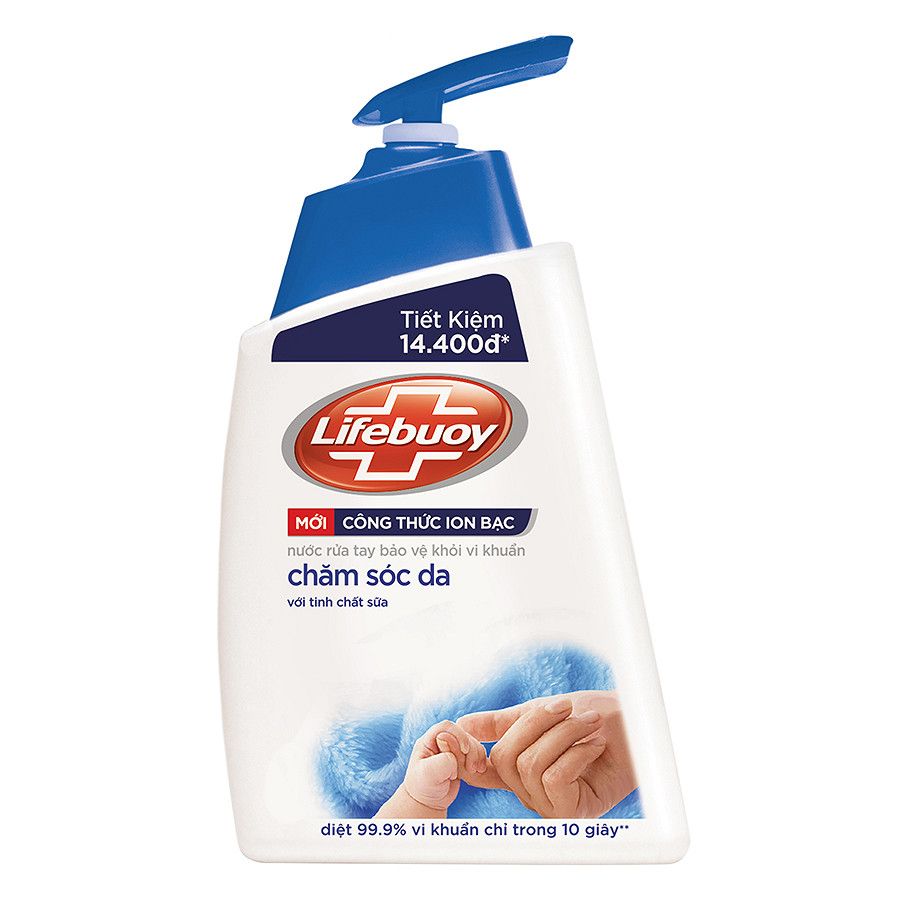 Nước Rửa Tay Lifebuoy Chăm Sóc Da (500g)
