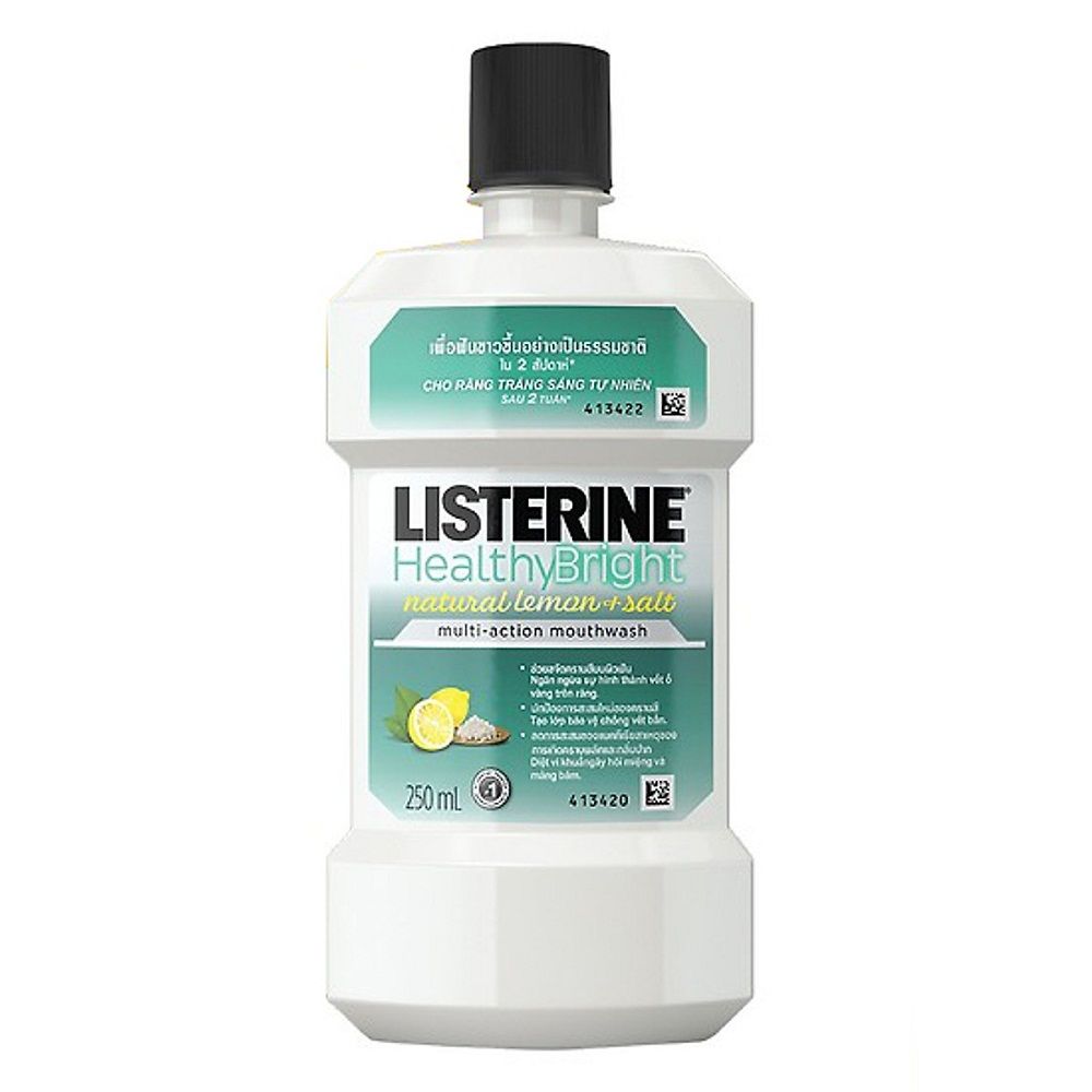  Nước Súc Miệng Làm Trắng Răng Listerine Healthy Bright (250ml) 