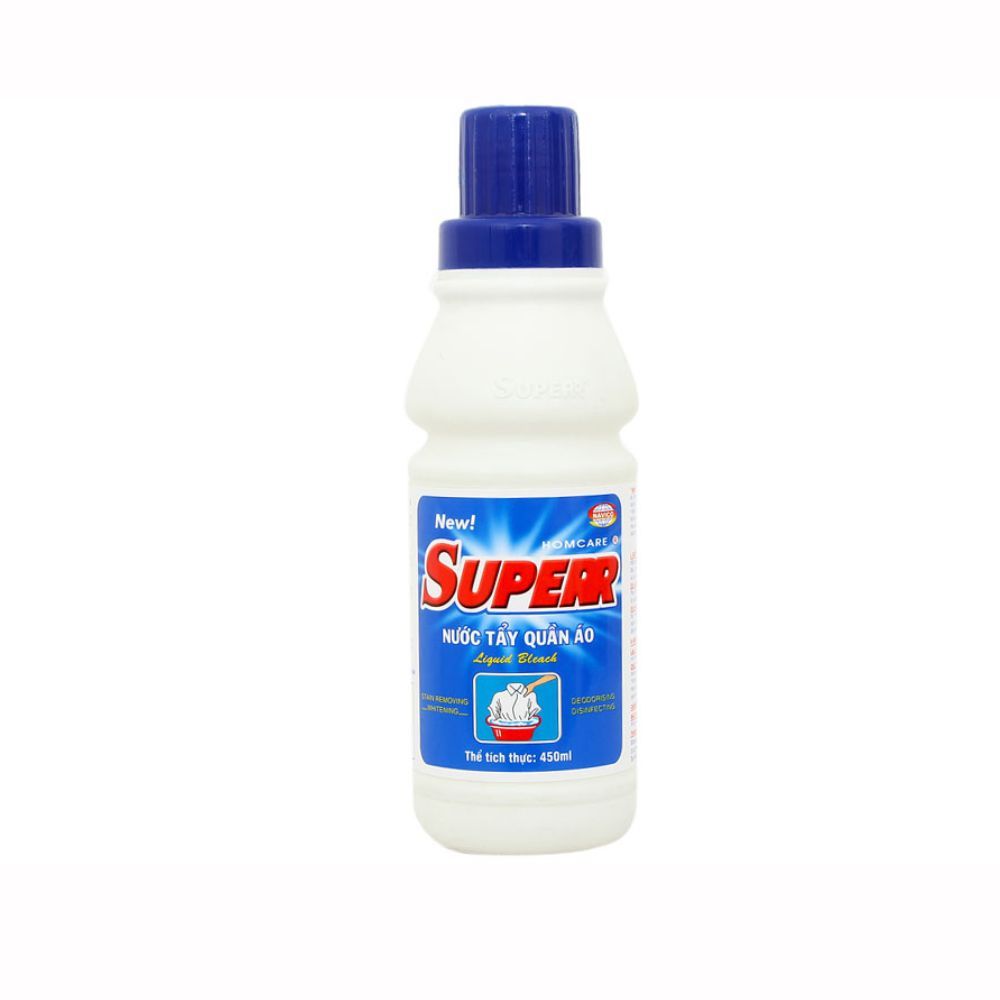 Nước Tẩy Quần Áo Superr Liquid Bleach 450ml
