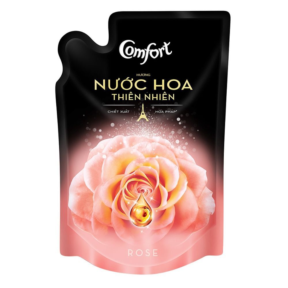 Nước Xả Vải Comfort Hương Nước Hoa Thiên Nhiên Rose (Túi 1.6L)