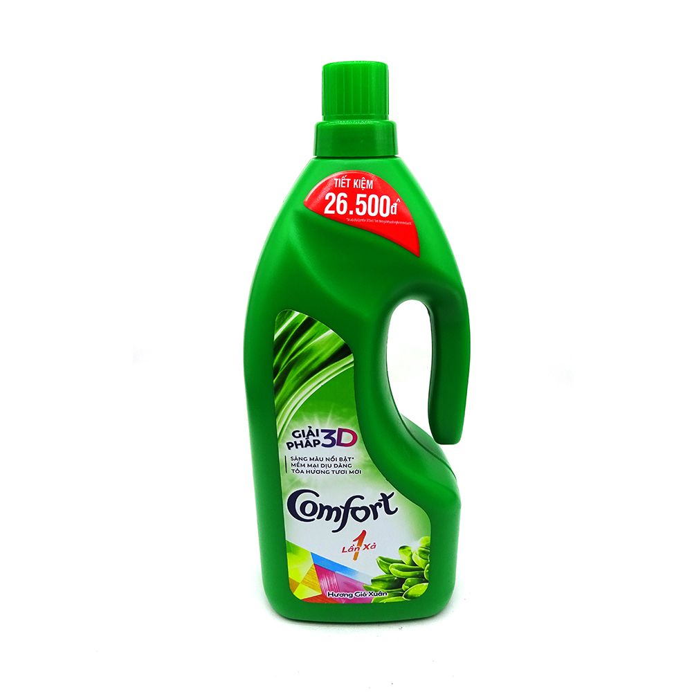 Nước Xả Vải Comfort Một Lần Xả Hương Gió Xuân (Chai 1.8L)