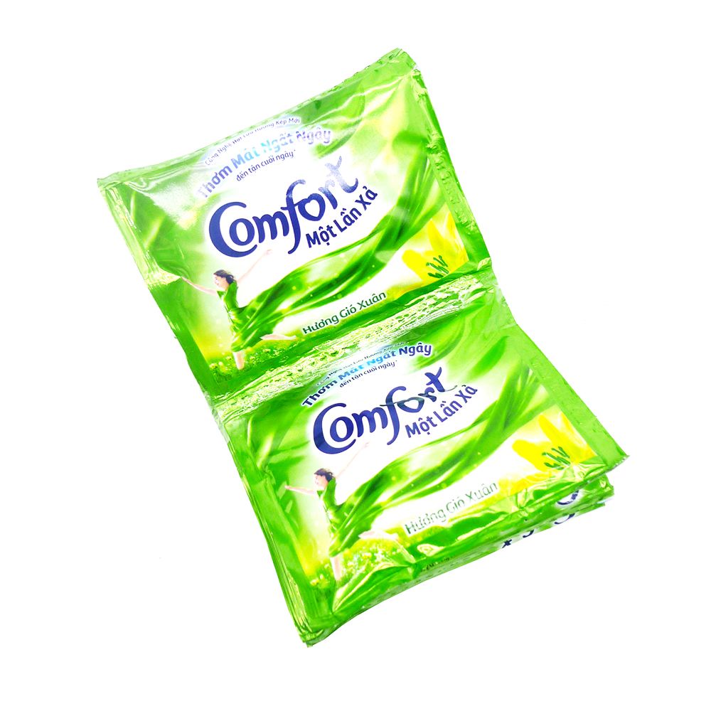 Nước Xả Vải Comfort Một Lần Xả Hương Gió Xuân Gói 21ml (10 Gói)