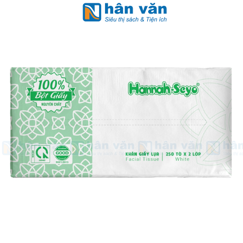 Khăn Rút Dạng Gói Hannah - Seyo - Gói 250 Tờ 2 Lớp 200x200mm