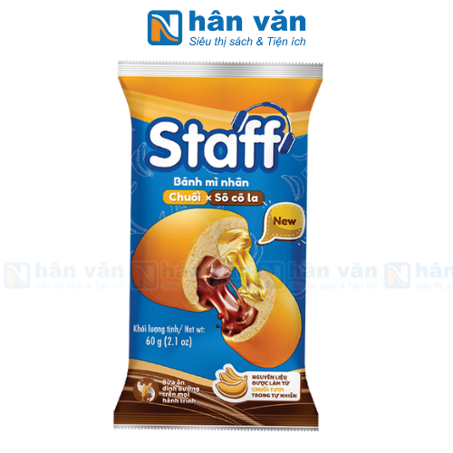 Bánh Mì Staff Socola Chuối 60g