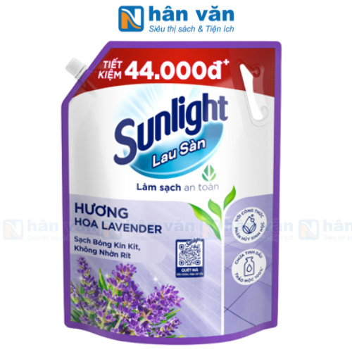  Nước Lau Sàn Sunlight Hương Hoa Lavender -  Túi 3.6kg 