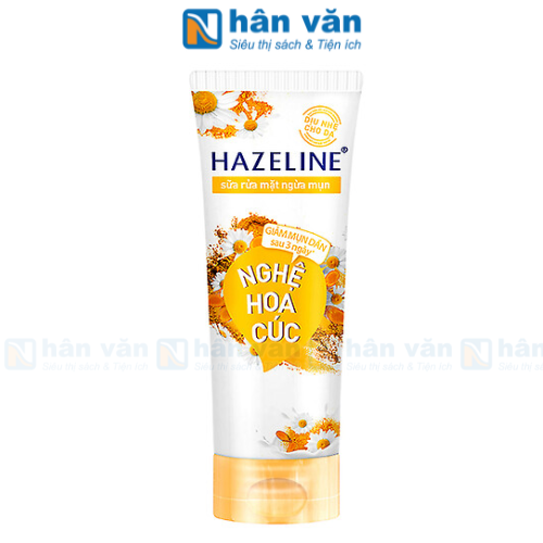 Sữa Rửa Mặt Hazeline Ngừa Mụn Nghệ Hoa Cúc 100g