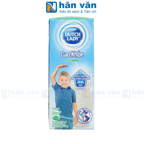 Sữa Tươi Tiệt Trùng Cô Gái Hà Lan Dutch Lady Có Đường Cao Khỏe - Hộp 170ml