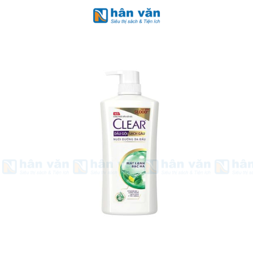  Dầu Gội Sạch Gàu CLEAR Nuôi Dưỡng Da Đầu Mát Lạnh Bạc Hà - 630g 