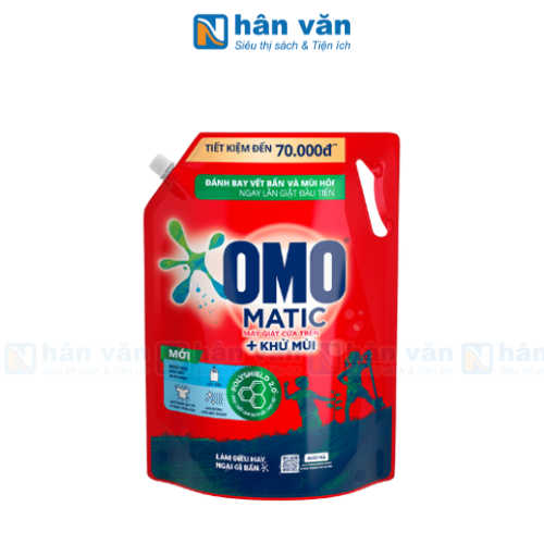  Nước Giặt Omo Matic Cửa Trên Sạch Bẩn Khử Mùi - Túi 3.1kg 