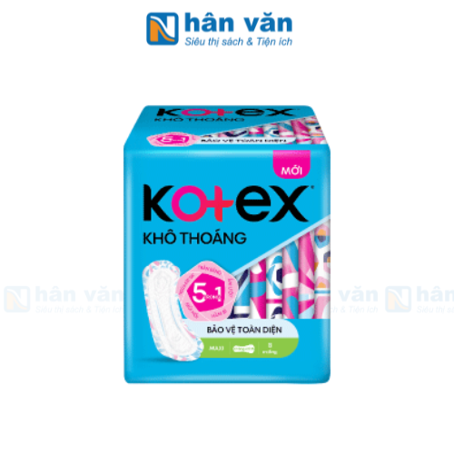  Băng Vệ Sinh Kotex Khô Thoáng Maxi Không Cánh 8 Miếng 23cm 