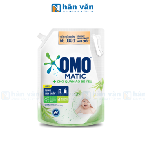 Nước Giặt Omo Matic Cho Quần Áo Bé Yêu Túi 2.8kg