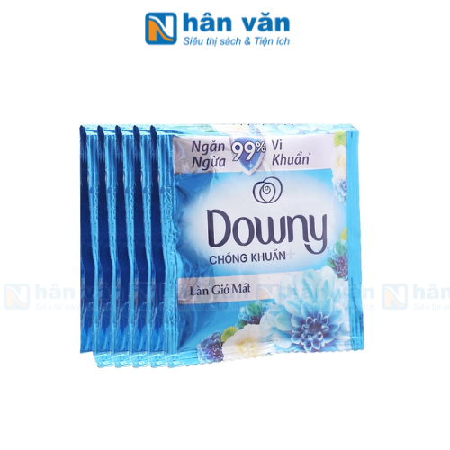  Dây Nước Xả Vải Downy Làn Gió Mát (10 Gói X 18Ml) 