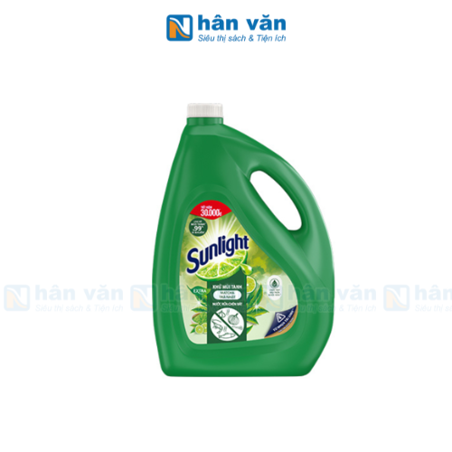  Nước Rửa Chén Sunlight Trà Xanh 3.6kg (Tặng Kèm Nước Lau Sàn Hoa Hạ Túi 700g) 