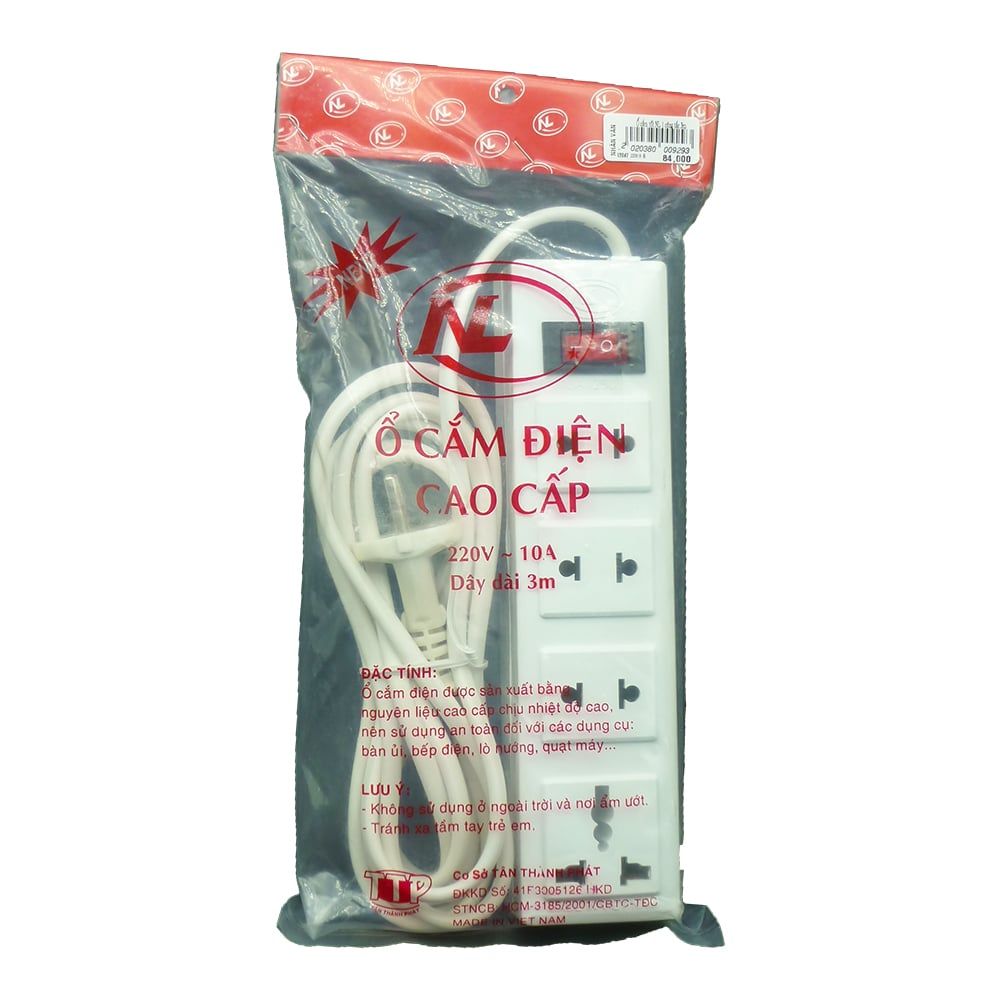 Ổ Cắm Điện Cao Cấp NL 1 Công Tắc 3m