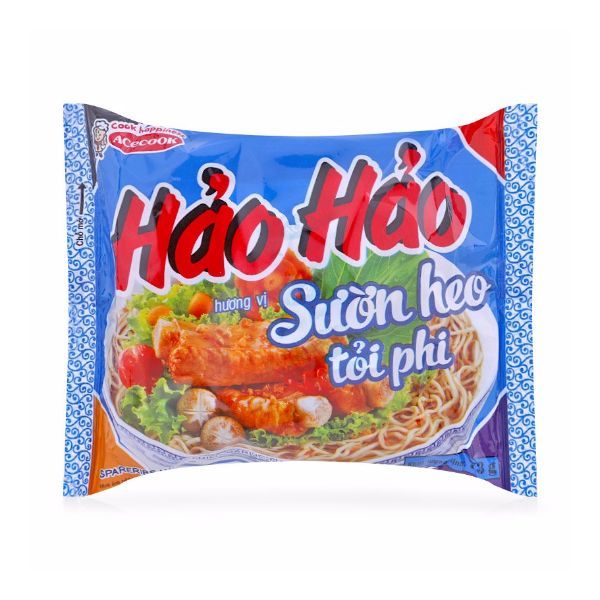 Mì Tôm Hảo Hảo - Hương Vị Sườn Heo Tỏi Phi (73g)