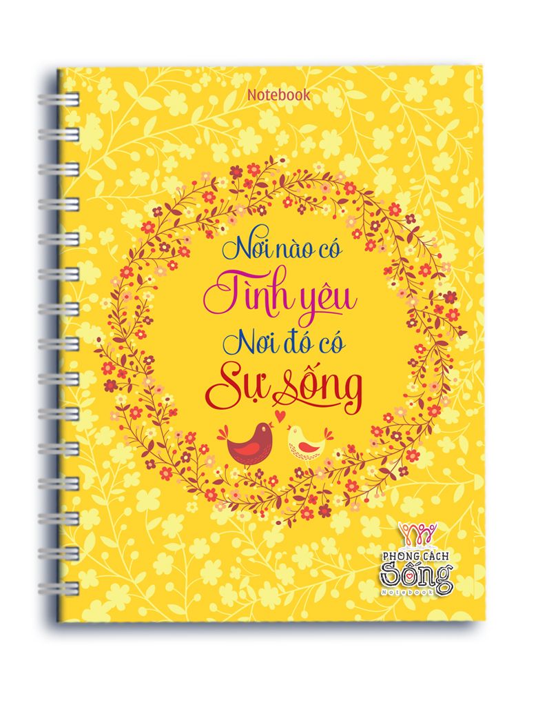 Sổ Lò Xo Notebook Minh Long - Nơi Nào Có Tình Yêu Nơi Đó Có Sự Sống