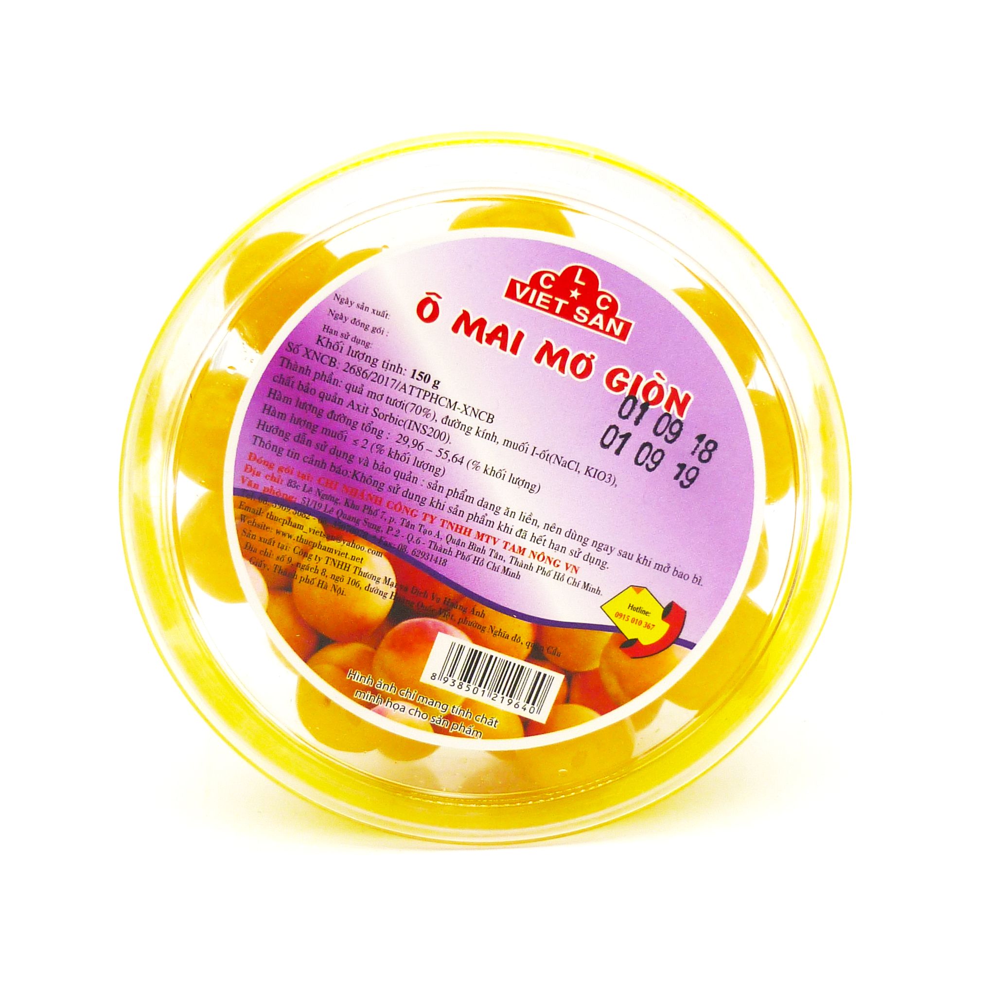 Ô Mai Mơ Giòn CLC Việt San (150g)
