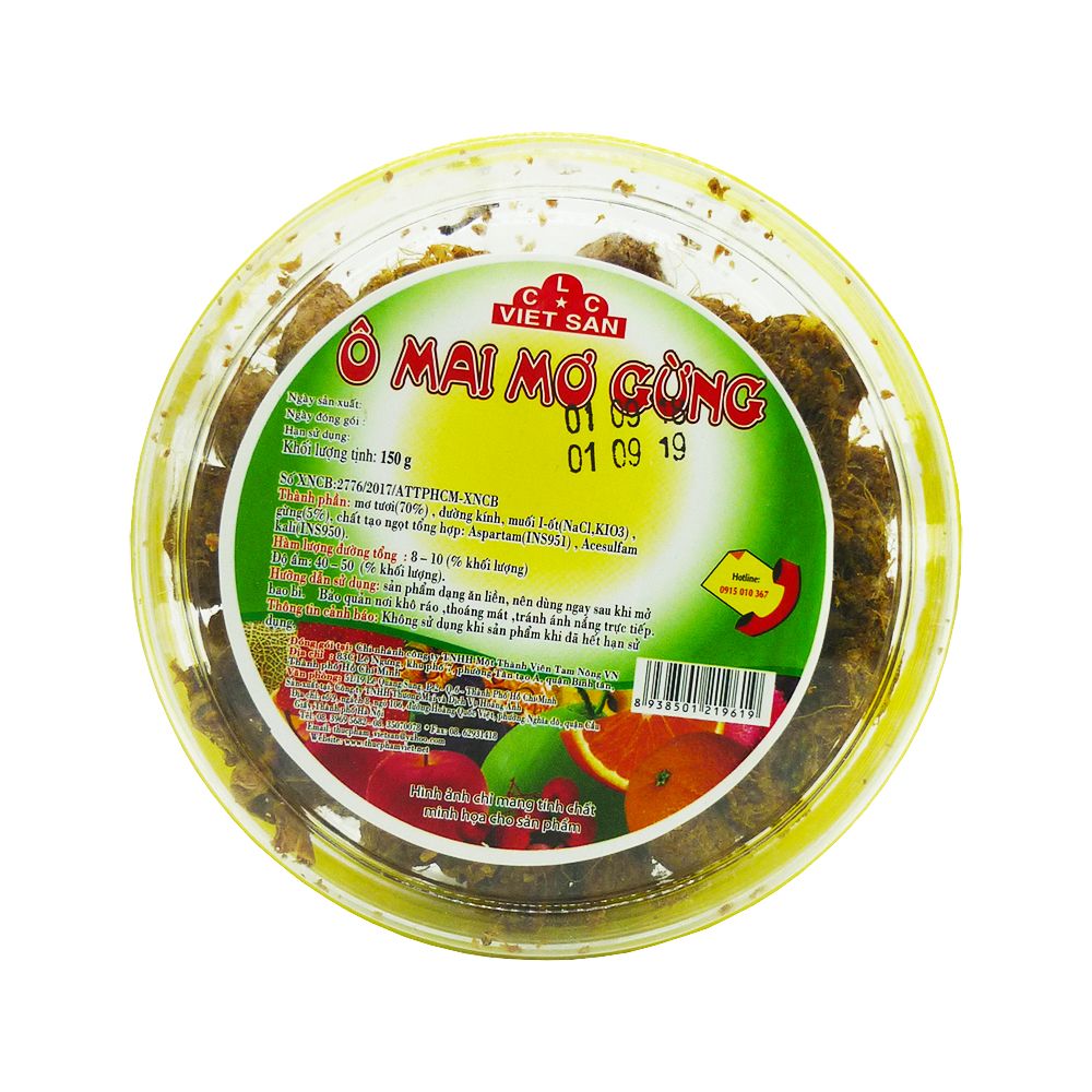 Ô Mai Mơ Gừng CLC Việt San (150g)