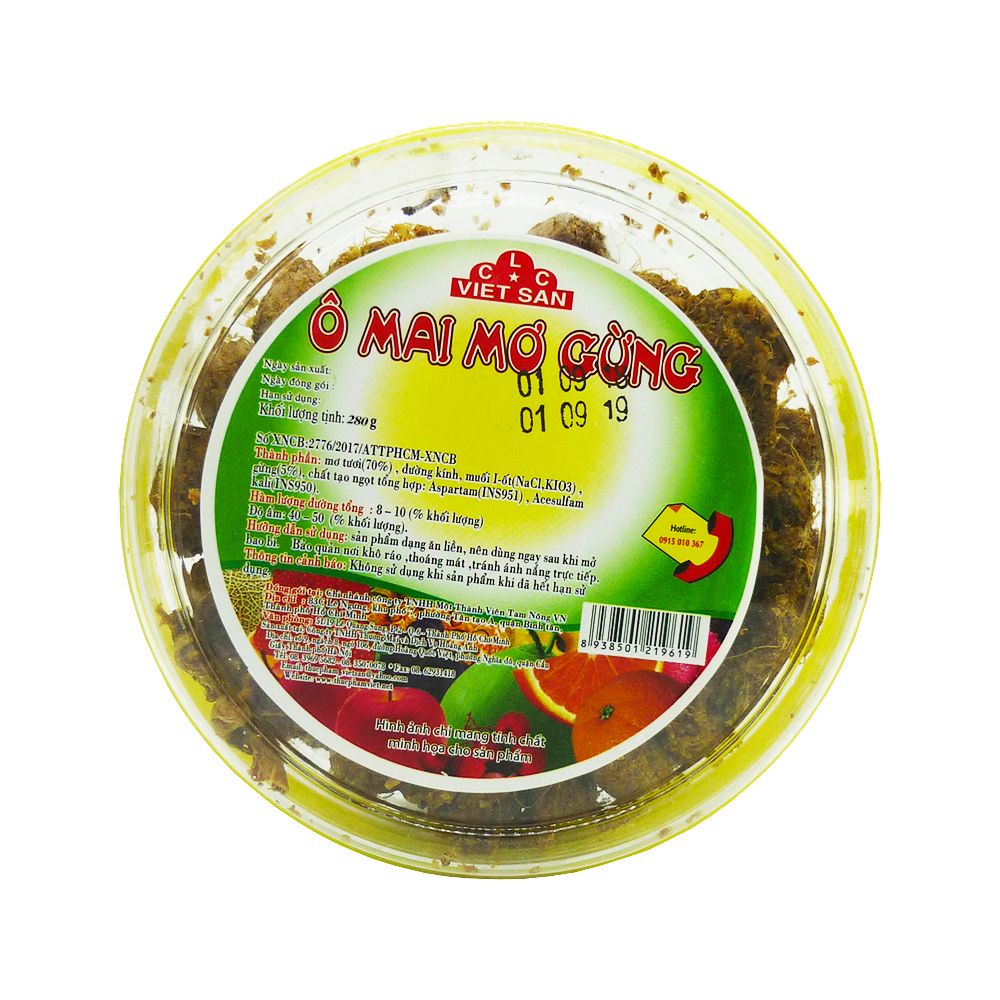 Ô Mai Mơ Gừng CLC Việt San (280g)