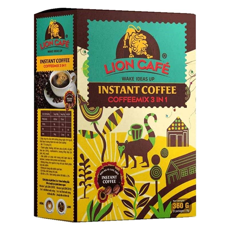 LION Hòa tan 3in1 (20que) (360g/hộp)