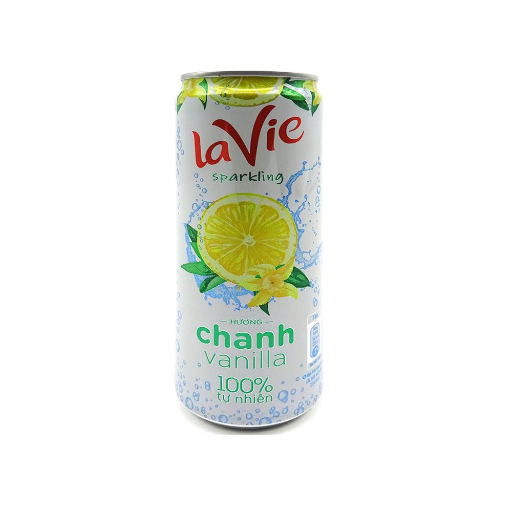  Nước Giải Khát Có Ga LaVie Sparkling - Hương Chanh Vanilla (330ml / lon) 
