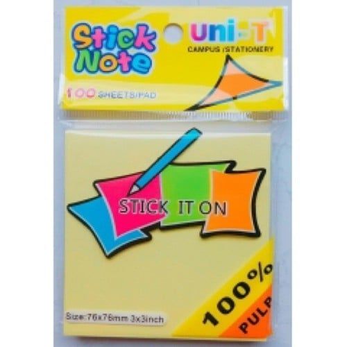Giấy Note 80 Tờ - 3x3inch - Uni-T
